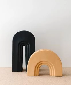 Lone Fox Juno Sandy Arched Vases