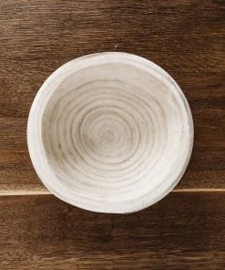 Lone Fox Vera Hand-Carved Paulownia Wood Bowl New