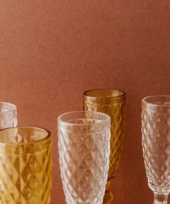 Lone Fox New Hatched Glass Champagne Flute