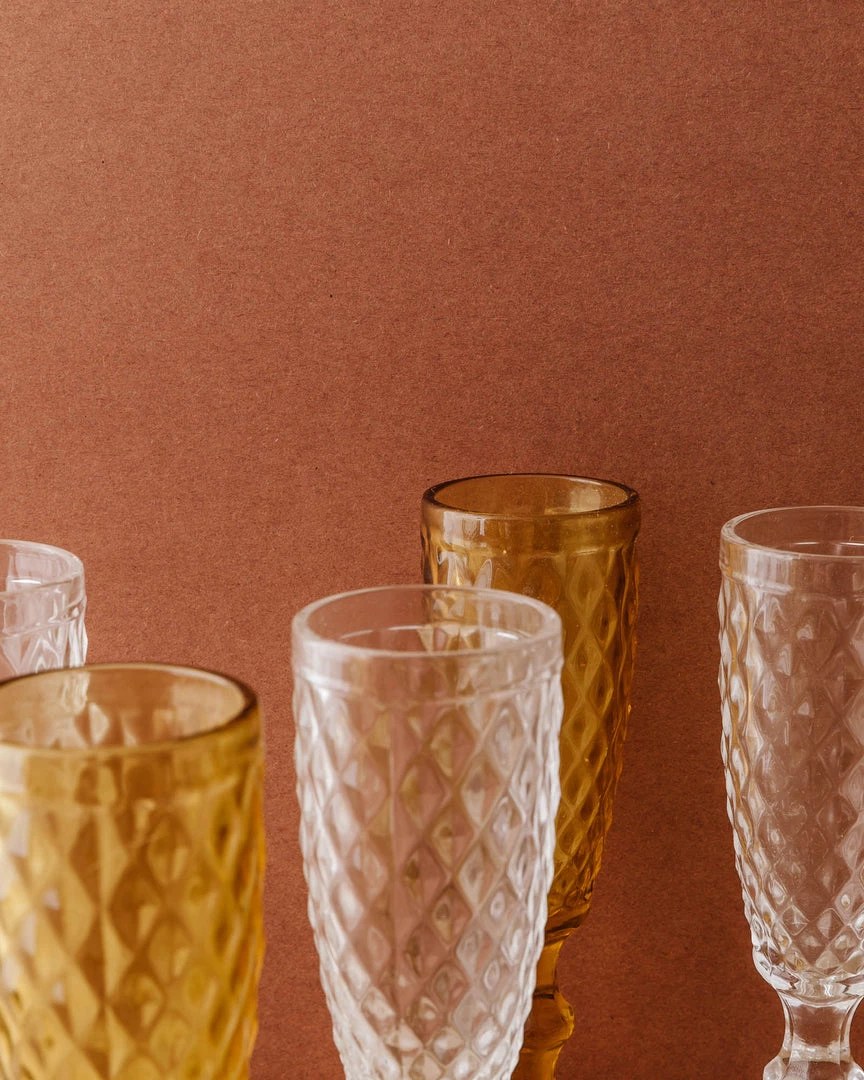 Lone Fox New Hatched Glass Champagne Flute 4 Lone Fox New Hatched Glass Champagne Flute