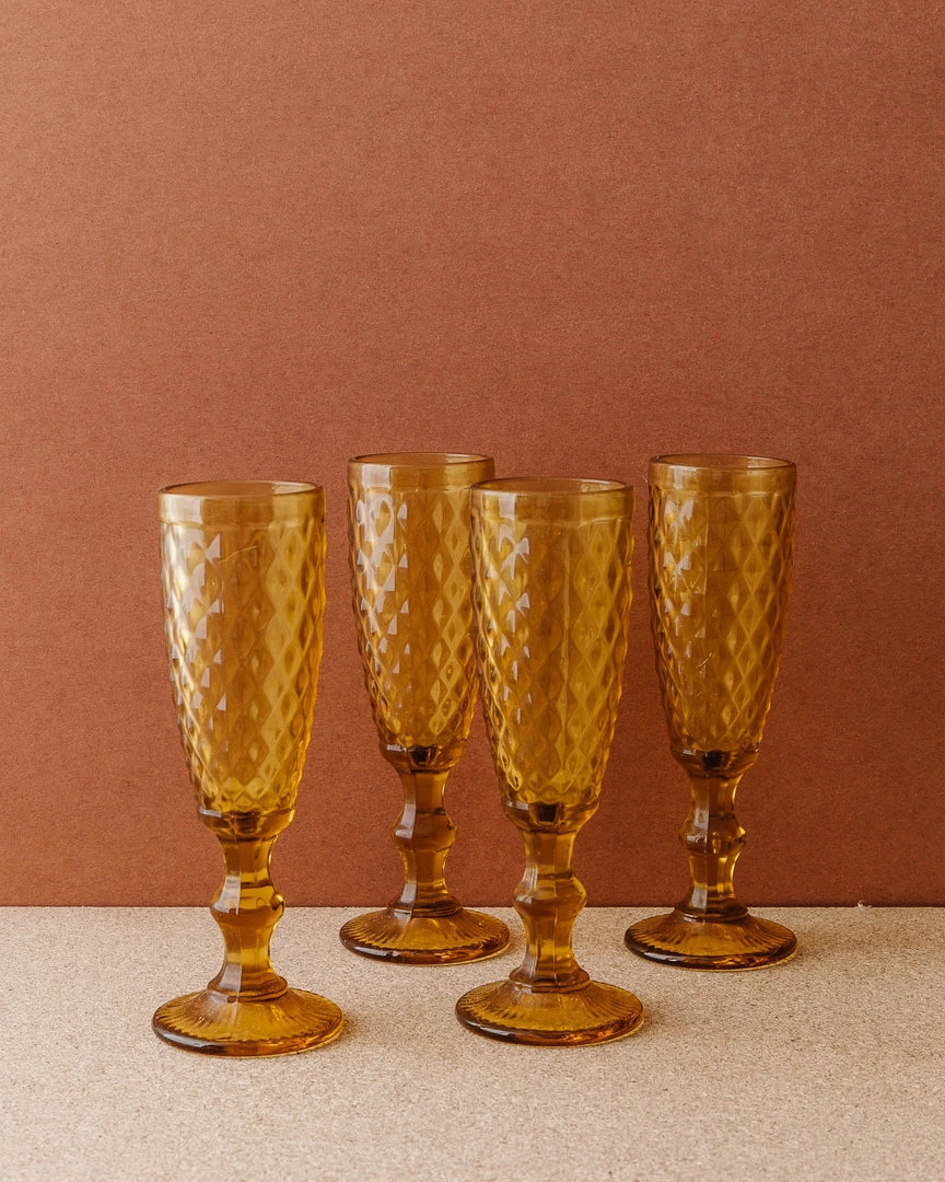 Lone Fox New Hatched Glass Champagne Flute 5 Lone Fox New Hatched Glass Champagne Flute