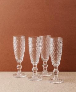 Lone Fox New Hatched Glass Champagne Flute 11 Lone Fox New Hatched Glass Champagne Flute