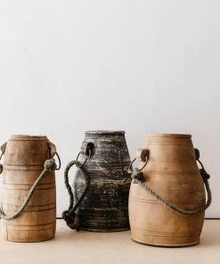 Creative Co Op New Vintage Wooden Milk Jug