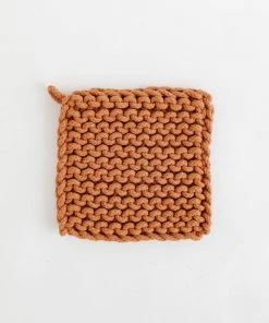 Creative Co Op New Crocheted Pot Holder- Rustic