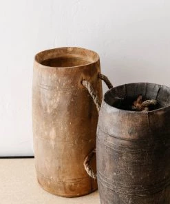 Creative Co Op New Vintage Wooden Jug W/ Handle