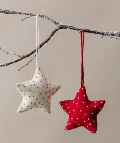Creative Co Op New Wool Felt Star Ornament
