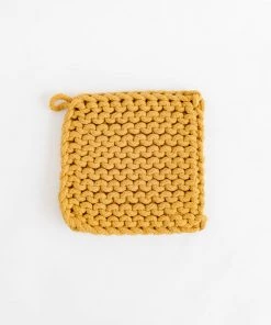 Creative Co Op New Crocheted Pot Holder- Desert Hues