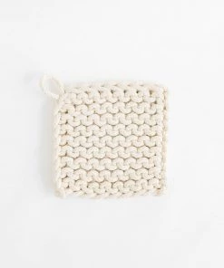 Creative Co Op New Crocheted Pot Holder- Desert Hues