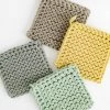 Creative Co Op Crocheted Pot Holder- Citronella