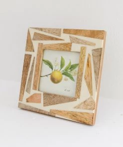 Lone Fox Wood & Resin Photo Frame New