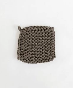 Creative Co Op Crocheted Pot Holder- Neutral