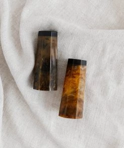 Creative Co Op Horn Salt & Pepper Shakers New