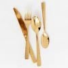Bloomingville New Honeycomb Gold Flatware Set (4 Pc)