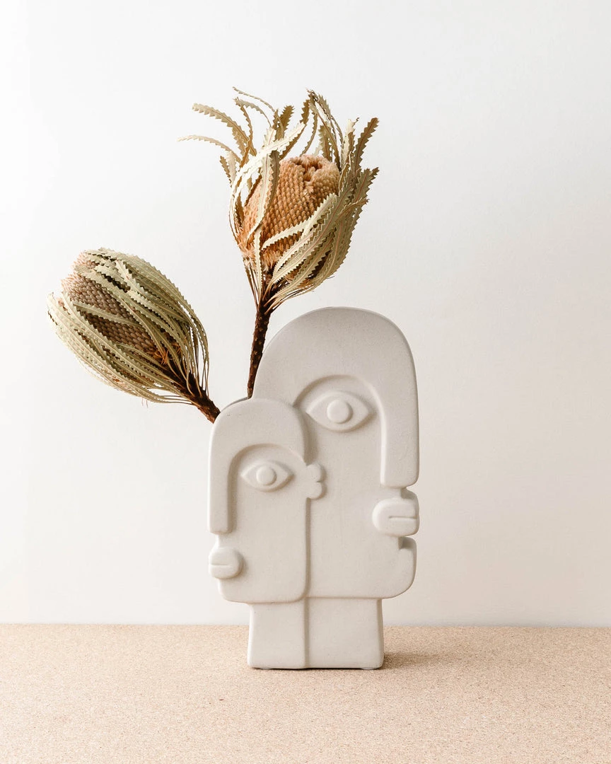 Lone Fox Abstract Portrait Vases 5 Lone Fox Abstract Portrait Vases