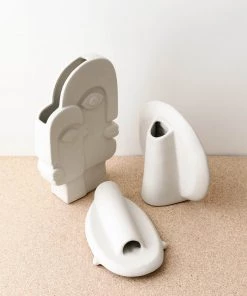 Lone Fox Abstract Portrait Vases