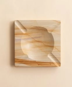 Lone Fox Square Marble Ashtray New