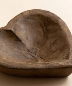 Lone Fox New Chiara Heart Wooden Bowl