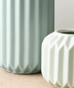 Lone Fox Geo Fluted Vases