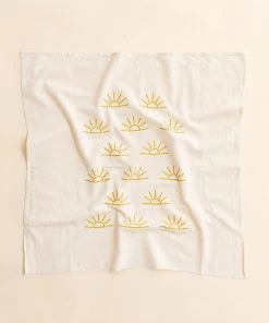 Lone Fox Sunrise Tea Towel