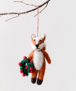 Felt So Good New Hand Felted "Finley The Fox" Ornament