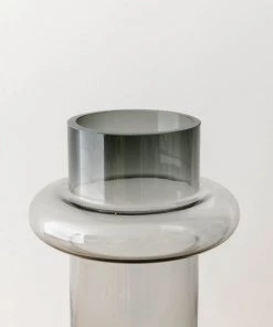 Lone Fox Smokey Glass Vase