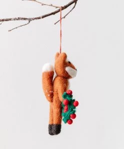 Felt So Good New Hand Felted "Finley The Fox" Ornament