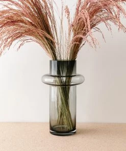 Lone Fox Smokey Glass Vase
