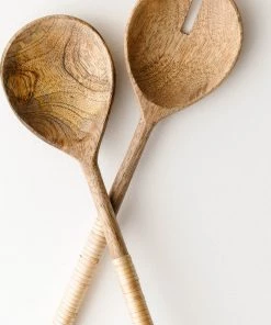 Creative Co Op New Bamboo Wrapped Salad Servers 8 Creative Co Op New Bamboo Wrapped Salad Servers