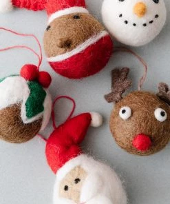 Felt So Good Hand Felted Christmas Character Baubles New