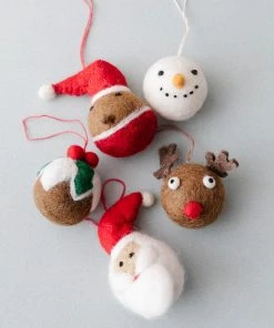 Felt So Good Hand Felted Christmas Character Baubles New