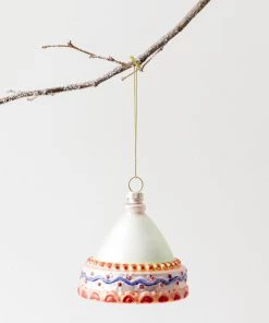 Lone Fox Hand Painted Glass Cake Ornaments New