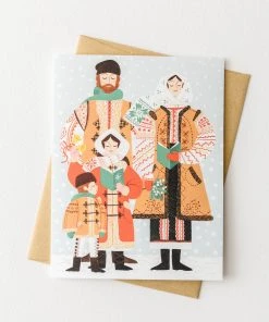 Oana Befort Carolers Christmas Card New
