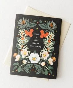 Oana Befort Christmas Rose Card