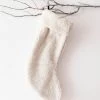 Creative Co Op Textured Sherpa Stocking