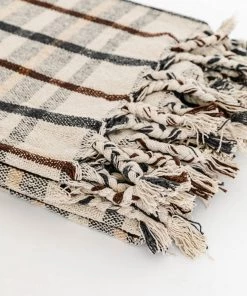 Bloomingville Clary Recycled Plaid Throw New