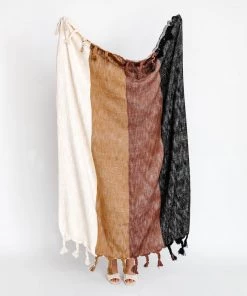 Creative Co Op Marni Striped Throw New