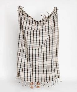 Bloomingville Clary Recycled Plaid Throw New