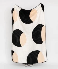 Anchal New Crescent Hand Sewn Cotton Quilt - Charcoal