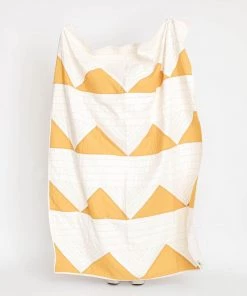 Anchal Golden Peaks Hand Sewn Quilt
