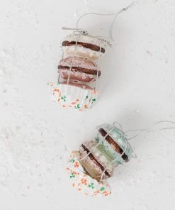 Lone Fox French Macaron Ornament