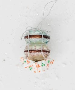 Lone Fox French Macaron Ornament