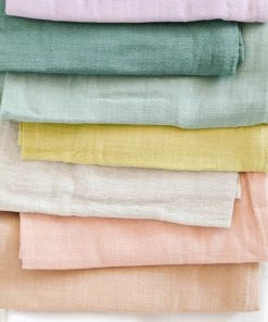 Lone Fox Washed Linen Napkins (Set Of 2) New