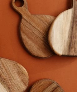 Bloomingville Wooden Tapas Coasters (Set Of 4) New