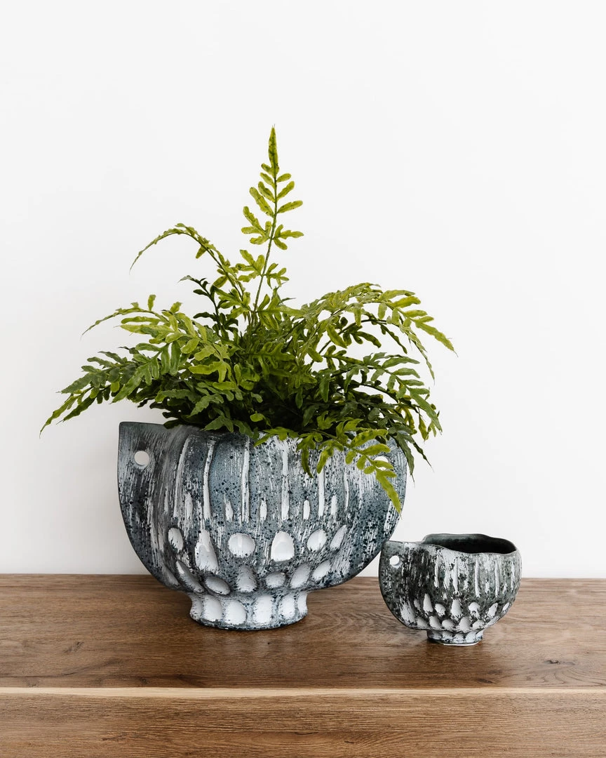 Bloomingville Aadya Organic Stoneware Planter 3 Bloomingville Aadya Organic Stoneware Planter