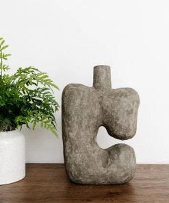 Bloomingville Paper Mache Abstract Vase