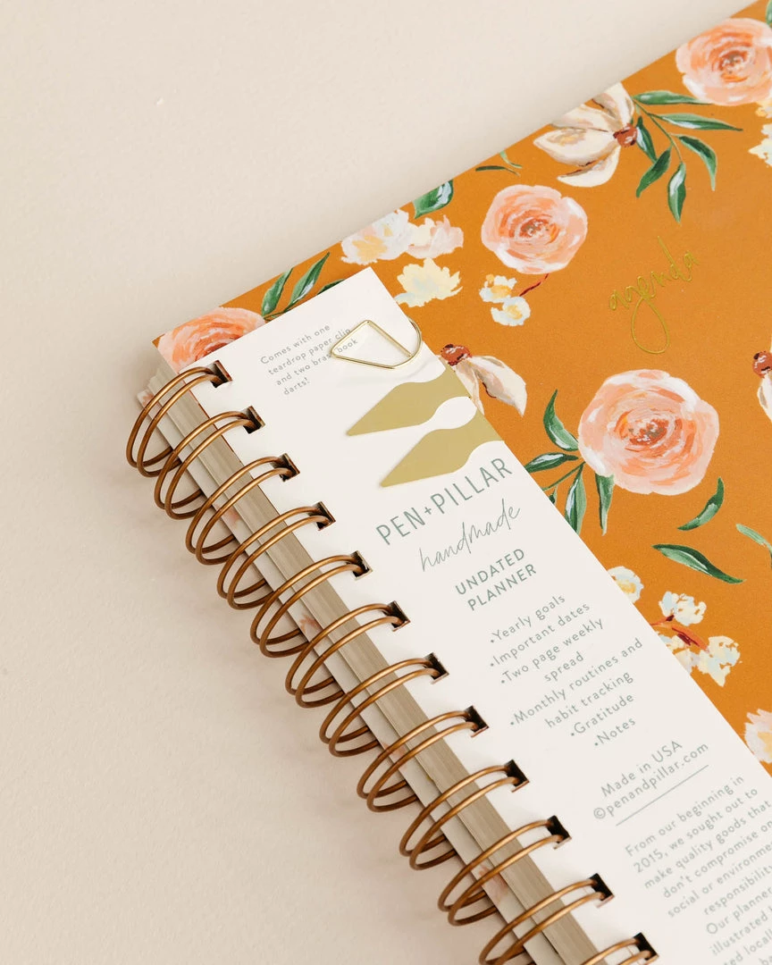 Pen + Pillar Elora Undated Planner / Agenda New 5 Pen + Pillar Elora Undated Planner / Agenda New