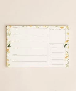 Pen + Pillar New Jasmine Weekly Notepad