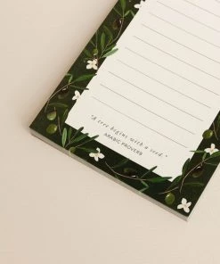 Pen + Pillar New Olive Branch Notepad