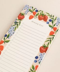 Pen + Pillar Berry Grocery List Pad New