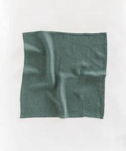 Lone Fox Washed Linen Napkins (Set Of 2) New